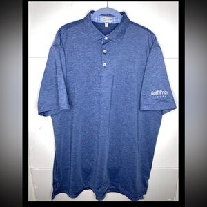 Blue M Peter Millar Summer Comfort button up polo